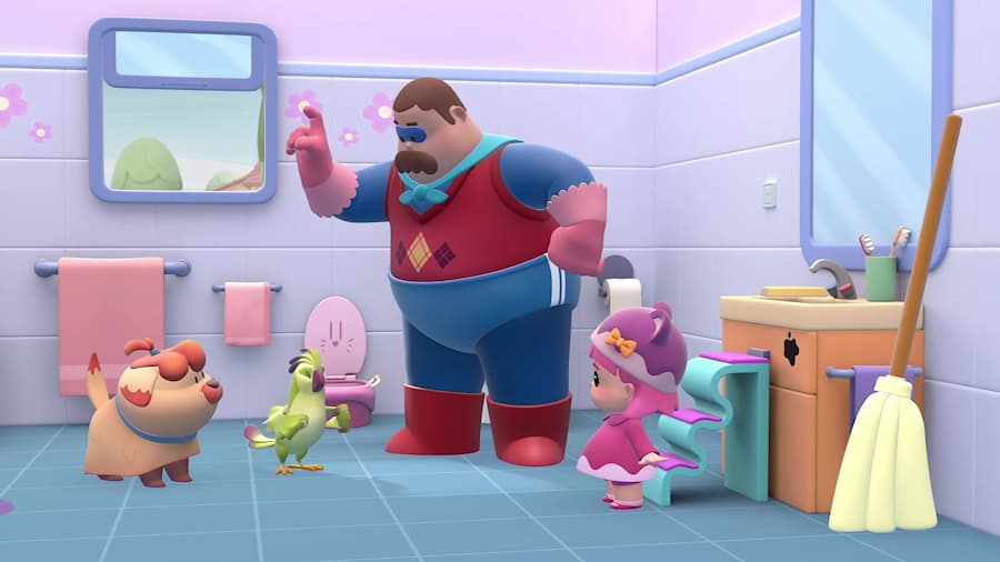 انیمیشن پدر قهرمان Hero Dad - فصل 1 قسمت 21 - زمان خوردن شام